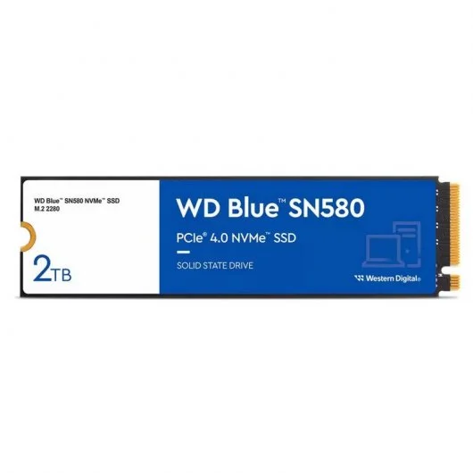 Disco Duro WD Blue SN580 2TB disco SSD 4150MB/S NVMe PCIe 4.0 M.2 Gen4 16GT/s